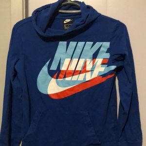 Large boys blue Nike hoodie